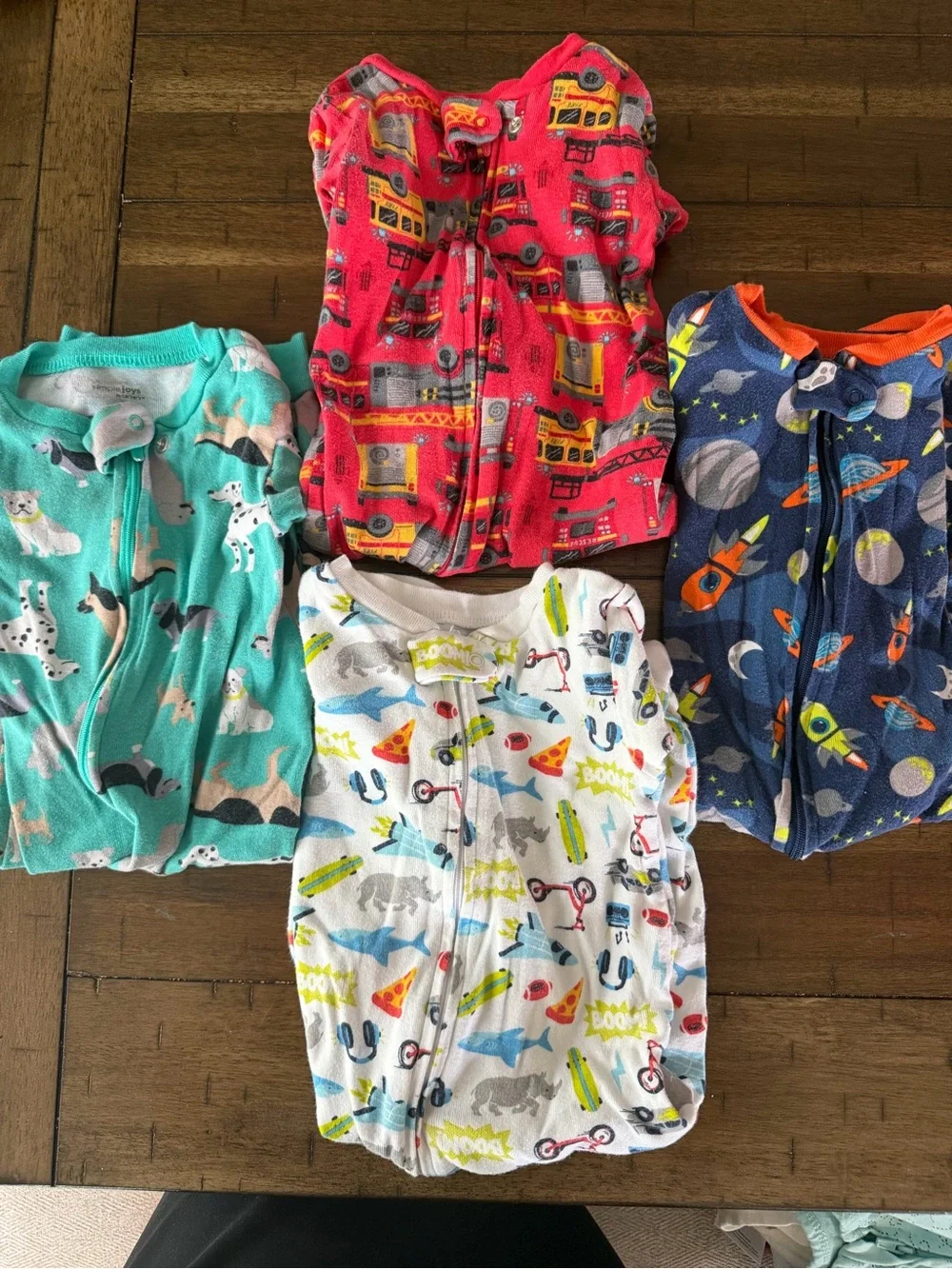 Kids' Printed Zip-Up Pajama